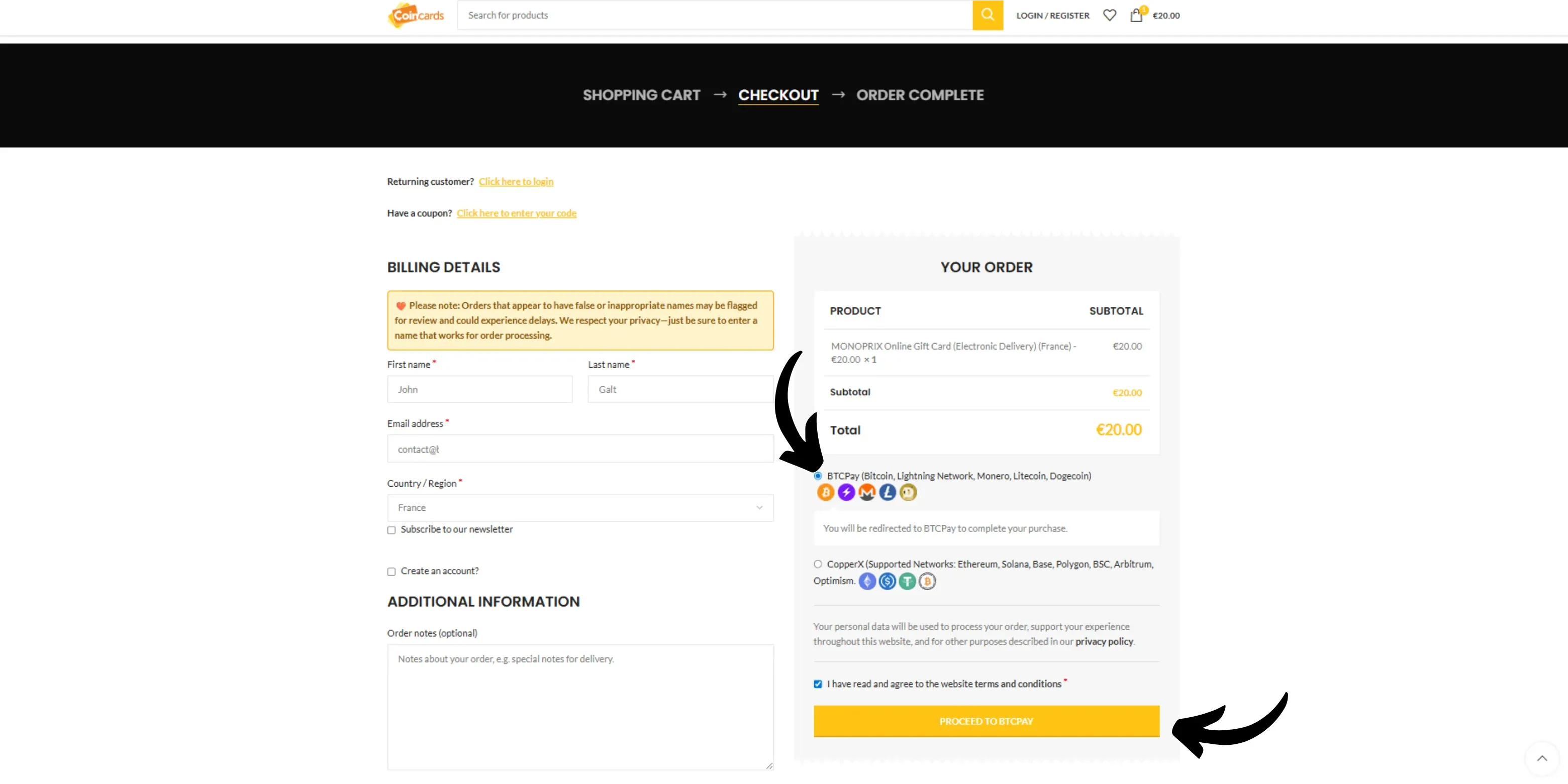 Coincards