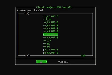 Configuración de la localidad de Manjaro